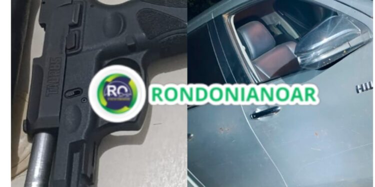 POLÍCIA MILITAR RECUPERA CAMINHONETE FURTADA E APREENDE ARMA DE FOGO