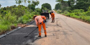 Governo de RO inicia manutenção na pavimentação asfáltica na RO-010 entre Rolim de Moura e Nova Brasilândia d’Oeste