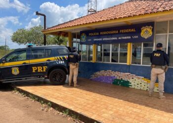PRF apreende 145 quilos de skunk escondidos em fundo falso de caminhão na BR-230, em Altamira/PA