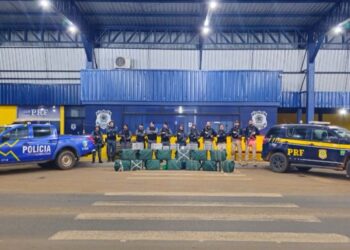 PRF, em ação conjunta com a PM/RO e GFrom/MT, apreende quase 500 kg de cocaína em Rondônia