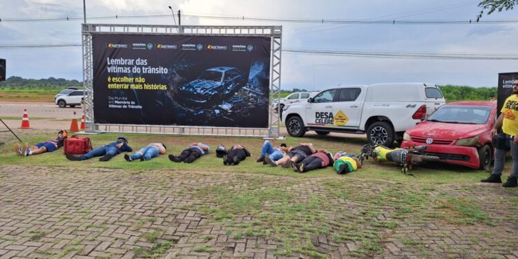 Vítimas do trânsito são lembradas em ato público promovido pelo Detran-RO, em Porto Velho