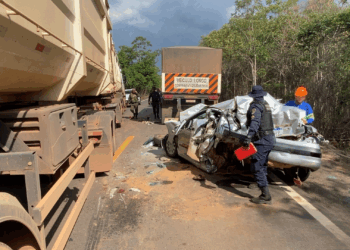 Operação Protetor dos Biomas – Equipes da PMRO socorrem cinco vítimas em grave acidente na br 364 entre Pimenta Bueno e Vilhena