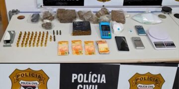 POLÍCIA CIVIL CUMPRE MANDADO E APREENDE DROGAS E MUNIÇÕES