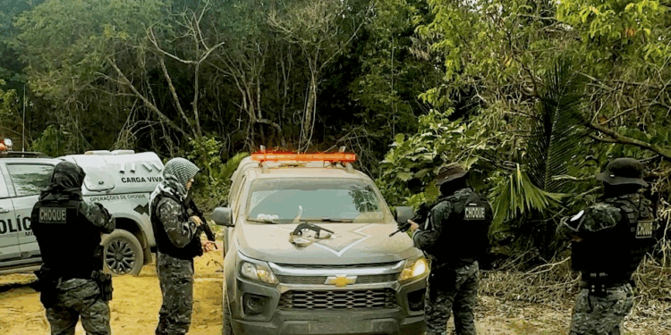 BPCHOQUE – Patrulhamento de Reintegração de Posse em Machadinho do Oeste resulta em apreensão de armas e troca de tiros