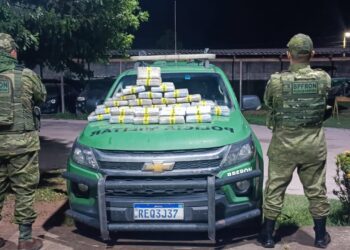POLÍCIA MILITAR APREENDE 60 QUILOS DE ENTORPECENTES NA FRONTEIRA DURANTE OPERAÇÃO PROTETOR DAS DIVISAS E FRONTEIRAS