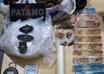 Polícia militar apreende mais de 1,4 kg de drogas e materiais do tráfico durante operação em Espigão do Oeste
