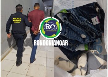 Homem tentou levar quase 3 mil reais de roupas sem pagar