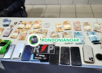 PM prende dois suspeitos com dinheiro do tráfico em Porto Velho