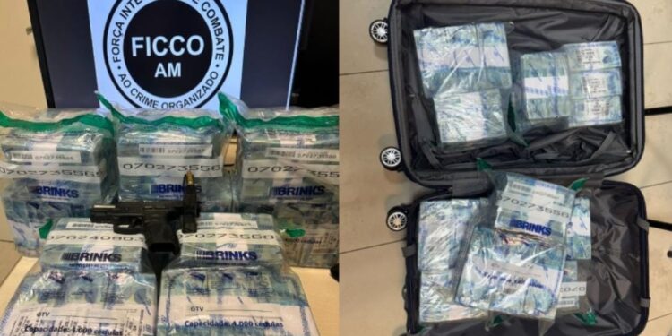PF e ROCAM prendem três homens com R$ 2,5 milhões em mala durante ação contra lavagem de dinheiro