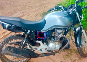 CASTANHEIRAS – MOTOCICLETA FURTADA É RECUPERADA PELA POLÍCIA MILITAR NA LINHA 184