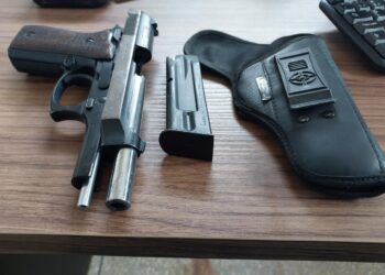TENTOU VENDER – PMRO APREENDE PISTOLA .765 EM VILHENA