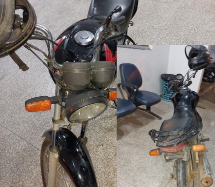 AÇÃO DE GUARNIÇÃO ESPECIAÇIZADA DA PM RESULTA EM APREENSÃO DE MOTOCICLETA FURTADA APÓS ACOMPANHAMENTO