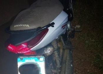MOTOCICLETA FURTADA É RECUPERADA EM AÇÃO POLICIAL NA ZONA RURAL