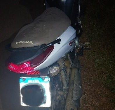 MOTOCICLETA FURTADA É RECUPERADA EM AÇÃO POLICIAL NA ZONA RURAL