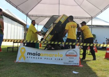 Campanha educativa leva mensagem de segurança no trânsito e incentivo à doação de sangue em Porto Velho na segunda-feira, 12