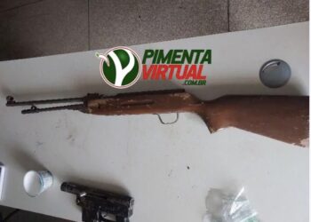 PM apreende armas e drogas em propriedade rural