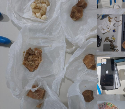 PM APREENDE ENTORPECENTES, OBJETOS SEM PROCEDÊNCIA E CUMPRE MANDADO DE PRISÃO DURANTE PATRULHAMENTO NOTURNO