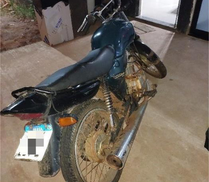 POLÍCIA MILITAR RECUPERA MOTOCICLETA FURTADA DURANTE DILIGÊNCIAS EM CACOAL