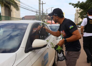 Ação de conscientização ambiental marca o inicio da campanha contra as queimadas, em Porto Velho