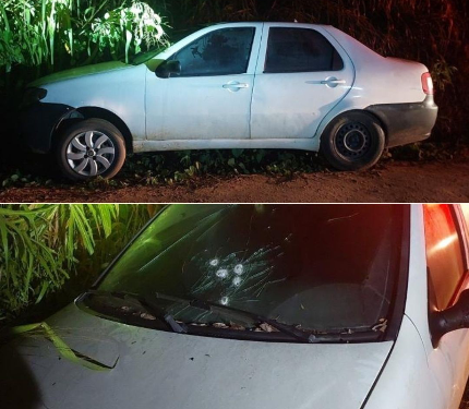 POLÍCIA MILITAR LOCALIZA VEÍCULO COM INDÍCIOS DE DISPAROS DE ARMA DE FOGO DURANTE DILIGÊNCIA