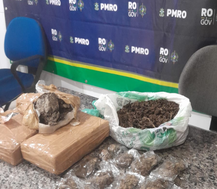 POLÍCIA MILITAR APREENDE MAIS DE 3 KG DE MACONHA EM AÇÃO INTEGRADA EM CACOAL