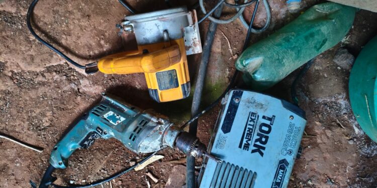 10º BPM – POLÍCIA MILITAR  RECUPERA OBJETOS FURTADOS DE OBRA DA PREFEITURA MUNICIPAL EM NOVA BRASILÂNDIA DO OESTE