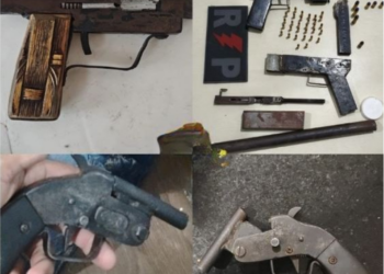 PM apreende armas artesanais produzidas clandestinamente em Ji-Paraná