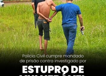 POLÍCIA CIVIL CUMPRE MANDADO DE PRISÃO CONTRA INVESTIGADO POR ESTUPRO DE VULNERÁVEL EM PORTO VELHO