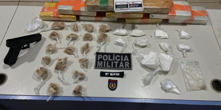 Polícia Militar apreende mais de 10 kg de drogas e prende dois suspeitos por tráfico em Porto Velho