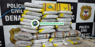 “De olho no alvo: DENARC prende traficante com 37 kg de drogas em operação federal”.