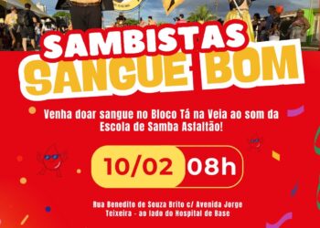 FAMÍLIA ASFALTÃO SE UNE À FHEMERON  NA CAMPANHA SAMBISTA SANGUE BOM