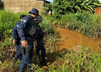 Corpo é encontrado em córrego no setor 04
