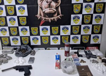 AÇÃO RÁPIDA DA POLÍCIA MILITAR FRUSTRA TRÁFICO E APREENDE DROGAS, SIMULACRO E ARMA ADAPTADA EM JACI-PARANÁ