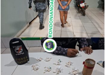 “Bandida do CV tenta se livrar de 81 pedras de crack e é presa com comparsa em Mariana”