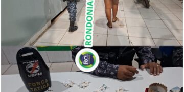 “Bandida do CV tenta se livrar de 81 pedras de crack e é presa com comparsa em Mariana”