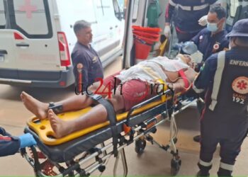 Homem fica gravemente ferido após ser atingido com golpe de enxada na cabeça