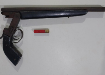 FORÇA TÁTICA DO 7º BPM APREENDE ESCOPETA ARTESANAL