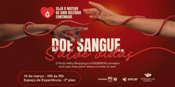 Porto Velho Shopping e Fhemeron se unem em campanha de doação de sangue: “Seja o motivo de uma história continuar”