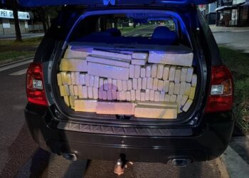 PF realiza prisão em flagrante e apreende 575 kg de maconha