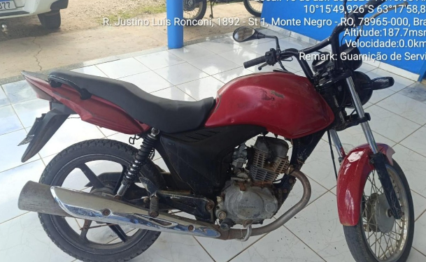 MONTE NEGRO – POLÍCIA MILITAR IDENTIFICA MOTOCICLETA COM SINAIS DE ADULTERAÇÃO E CONDUZ ENVOLVIDO À UNISP