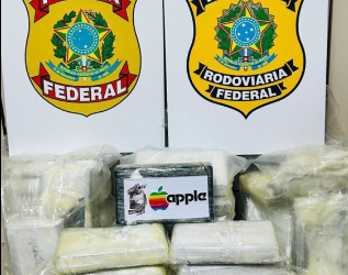 Ação conjunta entre PF e PRF apreende 45 kg de cloridrato de cocaína em Apucarana/PR
