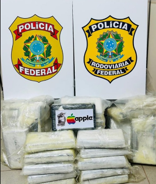 Ação conjunta entre PF e PRF apreende 45 kg de cloridrato de cocaína em Apucarana/PR