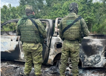 FORÇAS DE SEGURANÇA ATUAM EM ÁREA RURAL PARA REMOÇÃO DE CORPO DE POLICIAL CIVIL