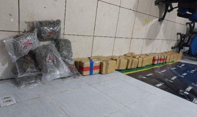 Polícia Militar apreende cerca de 70 quilos de drogas em Porto Velho, neste domingo