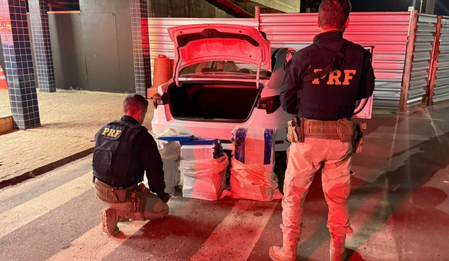 PRF apreende mais de 130 kg de maconha na BR-262, em Bom Despacho (MG)