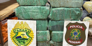 PF e PM/PR localizam mais de 161 kg de entorpecente