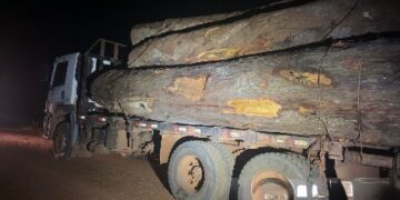 POLÍCIA MILITAR APREENDE MADEIRA ILEGAL E CAMINHÕES DURANTE  OPERAÇÃO EM PORTO VELHO