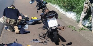 Quase 6 quilos de cocaína são encontrados dentro de tanque de moto no Oeste