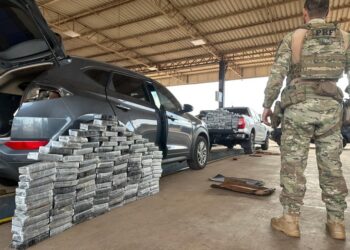 PRF apreende adolescentes com mais de meia tonelada de drogas em Santa Tereza do Oeste (PR)