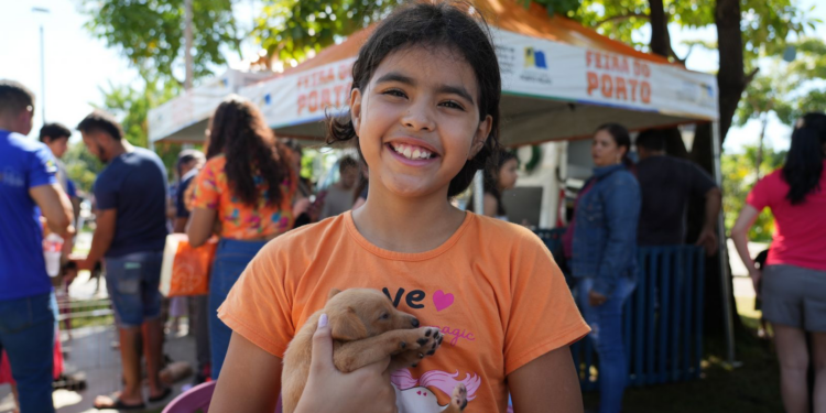 Feira de adoção garante novos lares para cães e gatos em Porto Velho